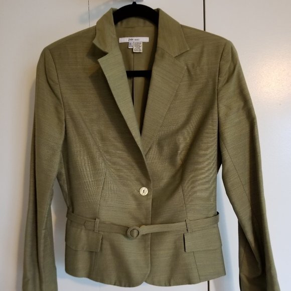 ZARA BASIC green jacket -VTG - Picture 5 of 5